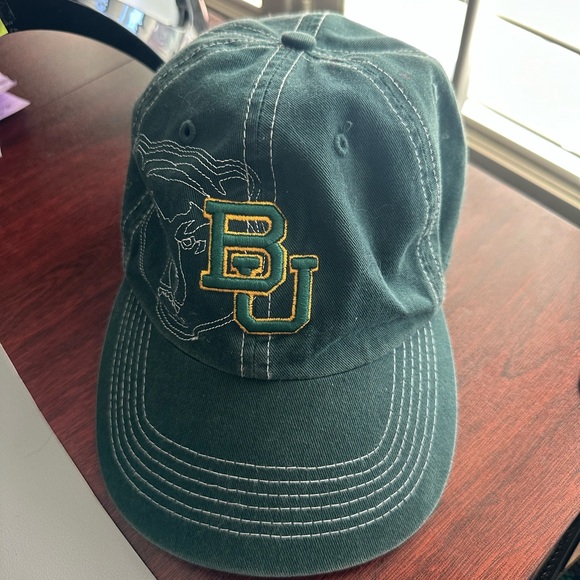 twins enterprise Accessories - Baylor University BU Embroidered Green Bears Fitted Baseball Cap S